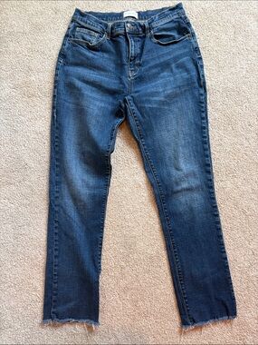 Oliver Logan: The Crosby Boyfriend Size 28 — Dark Blue Wash